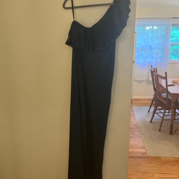 Hatch Maternity Charlotte Dress in Indigo Blue - Picture 2 of 3